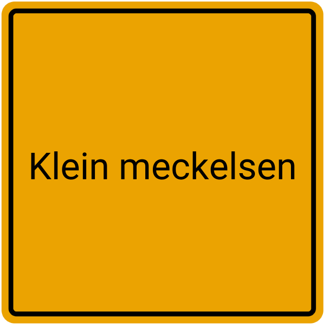 Meldebestätigung Klein Meckelsen